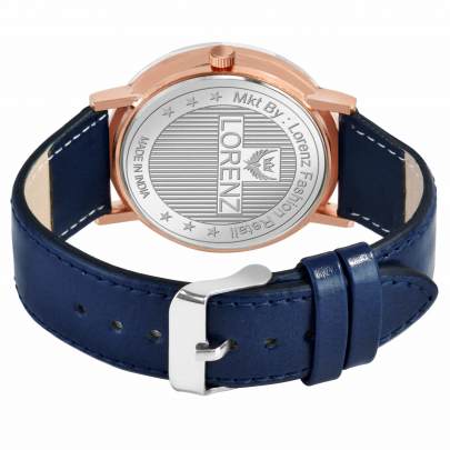 Lorenz Blue Leather Strap Watch for Men Watch