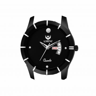 Lorenz Day & Date Functioning Black Men’s Wrist Watch Watch